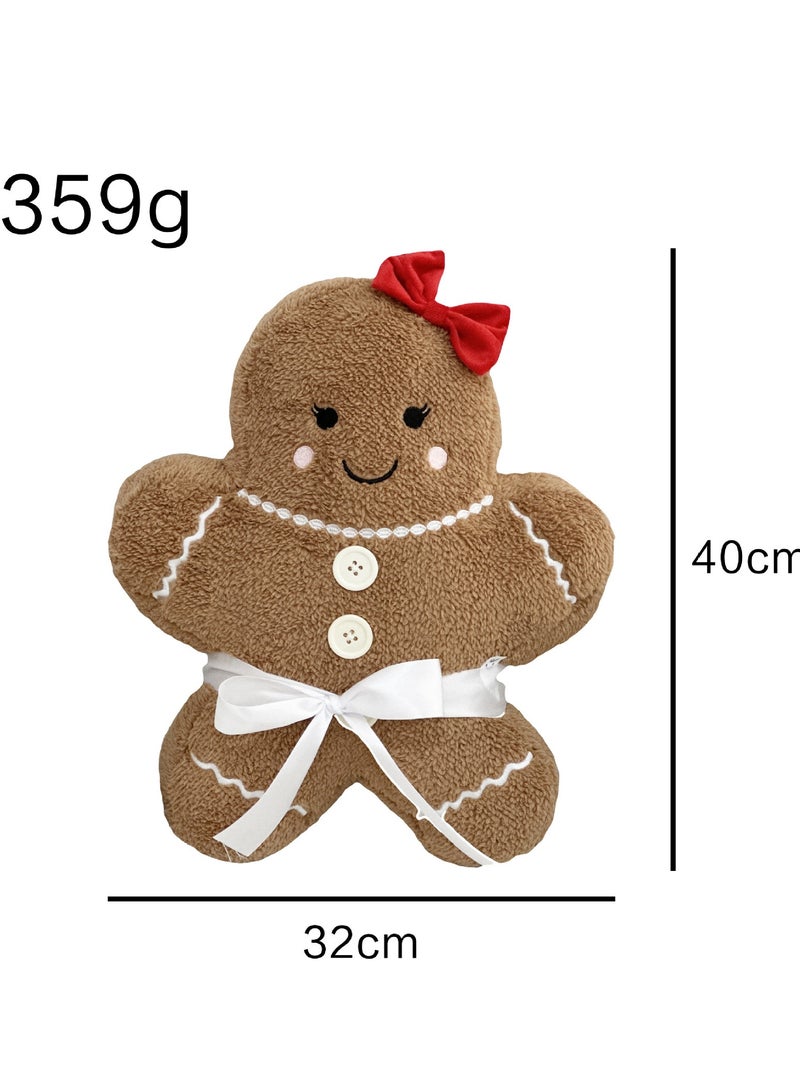 New Gingerbread Man Pillow Plush Doll