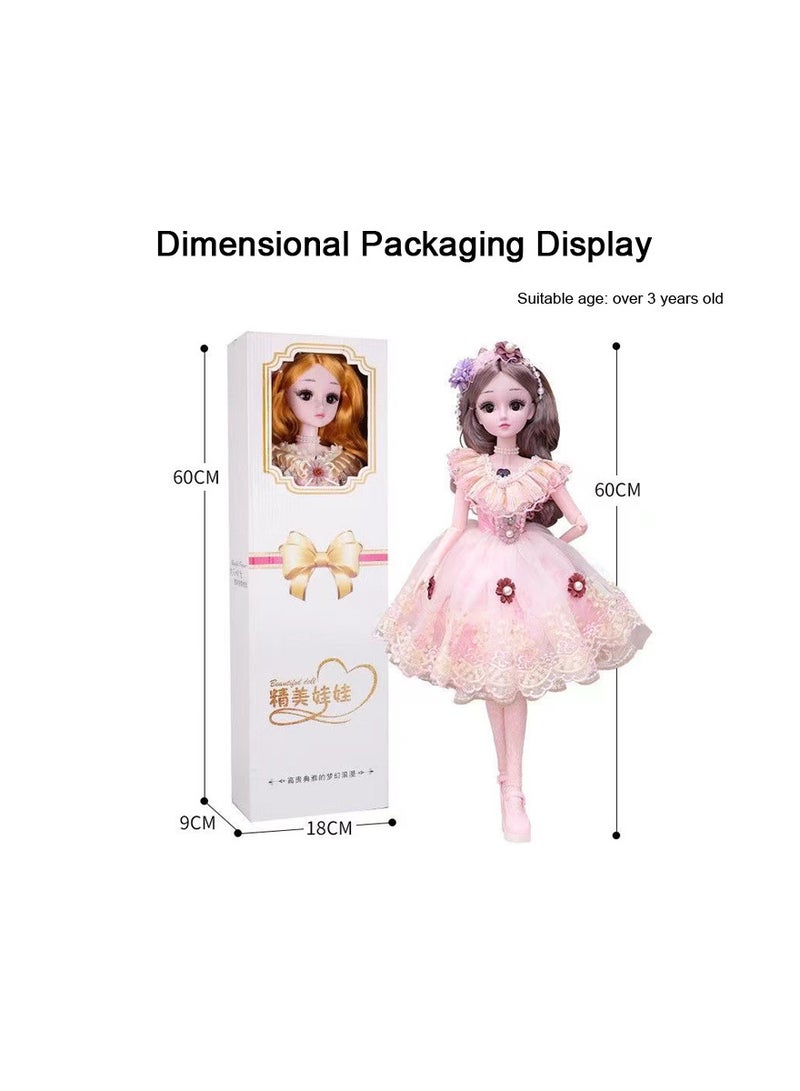 1-Piece 60CM High Barbie Doll Set, Doll for Girl Toy Birthday Gift