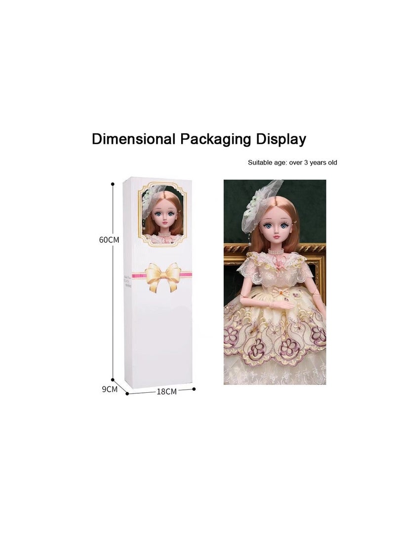 1-Piece 60CM High Barbie Doll Set, Doll for Girl Toy Birthday Gift