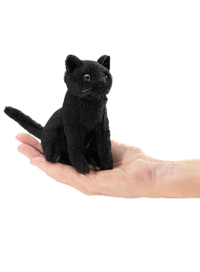 Folkmanis Mini Black Cat Finger Puppet