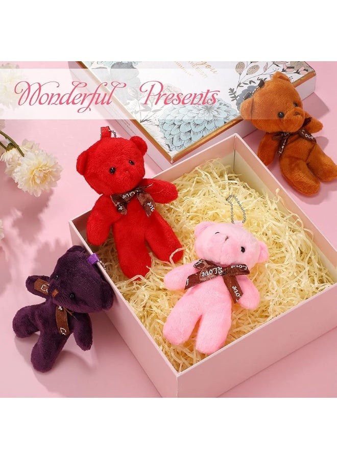 36 Pieces Mini Bear Toy 4.7 Inch Mini Plush Bear Soft Tiny Bear Doll Stuffed Tiny Bear for Teens Girls Boys Adults DIY Keychain Birthday Wedding Christmas Party Favors