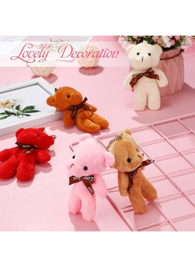 36 Pieces Mini Bear Toy 4.7 Inch Mini Plush Bear Soft Tiny Bear Doll Stuffed Tiny Bear for Teens Girls Boys Adults DIY Keychain Birthday Wedding Christmas Party Favors