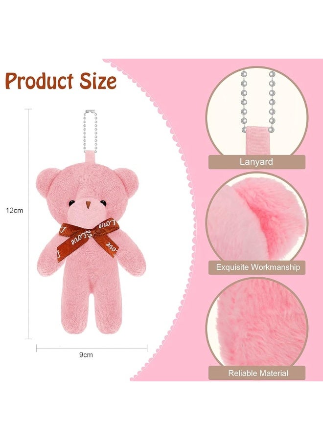 36 Pieces Mini Bear Toy 4.7 Inch Mini Plush Bear Soft Tiny Bear Doll Stuffed Tiny Bear for Teens Girls Boys Adults DIY Keychain Birthday Wedding Christmas Party Favors