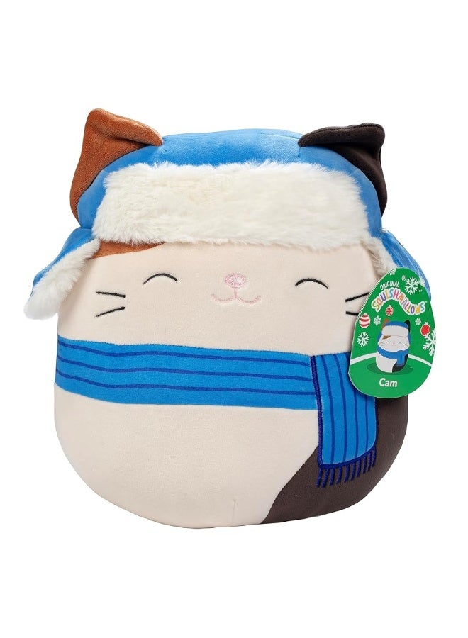 Squishmallows 10-Inch Cam The Cat - Official Jazwares Plush - Collectible Soft & Squishy Kitty Stuffed Animal Toy - Add to Your Squad - Gift for Kids, Girls & Boys