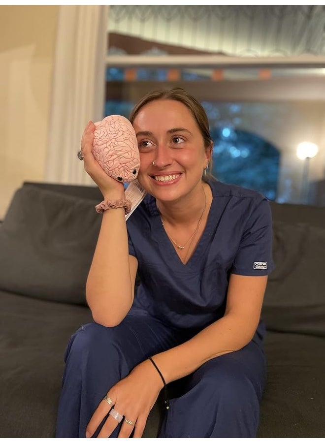 GIANTmicrobes Brain Plush, Brain Toy, Brain Stuffed Animal, Brain Gifts For Neurologist, Brain Surgery Recovery Gifts, Neurology Gifts, Neuroscience Gifts, Brain Injury Gift, Brain Decor, Biology Gift