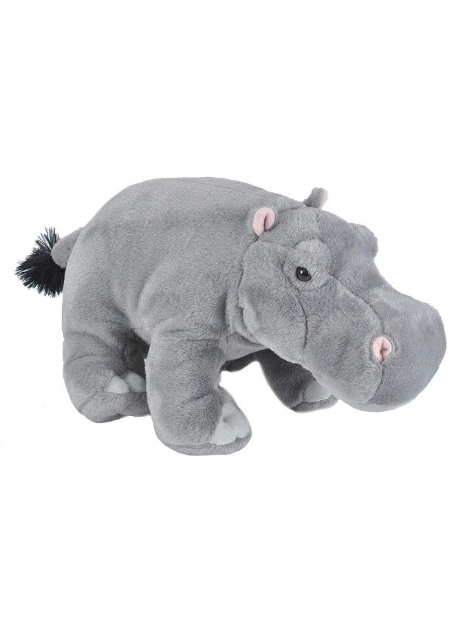 Wild Republic Hippo Plush, Stuffed Animal, Plush Toy, Gifts for Kids, Cuddlekins 12 Inches,Multi