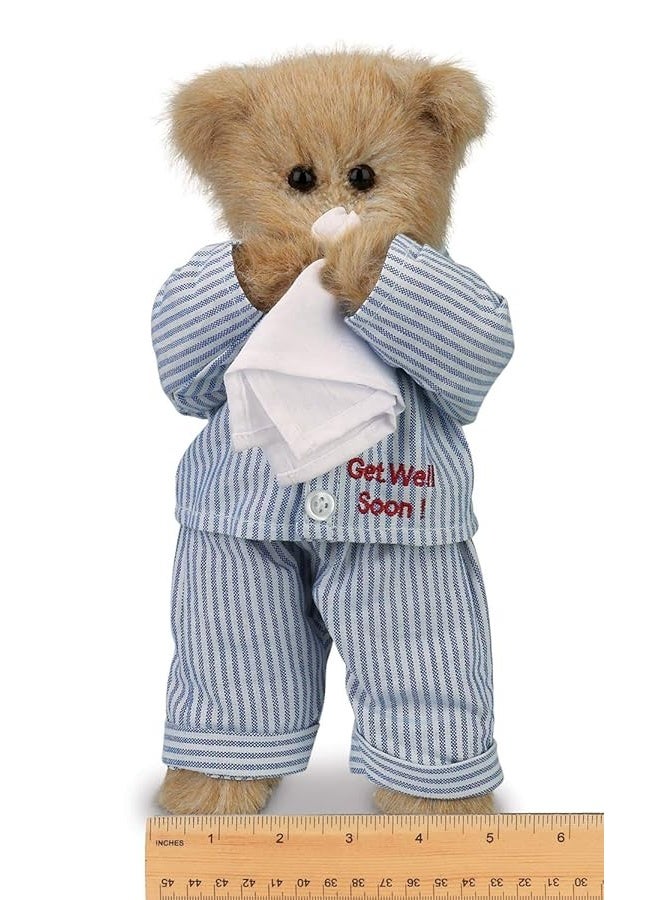 Bearington Illie Willie Plush Stuffed Animal Get Well Soon Teddy Bear, 10 inches