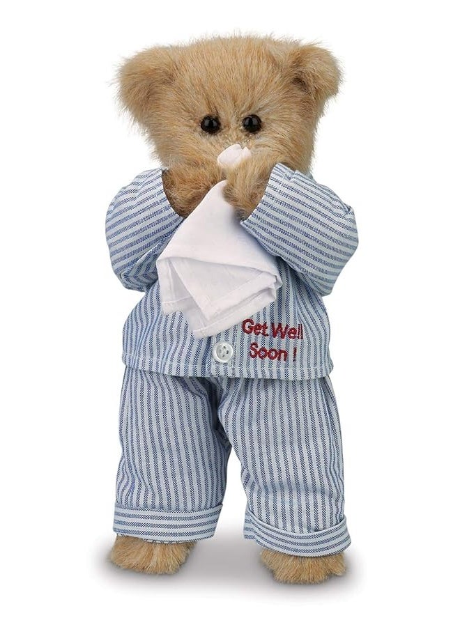 Bearington Illie Willie Plush Stuffed Animal Get Well Soon Teddy Bear, 10 inches