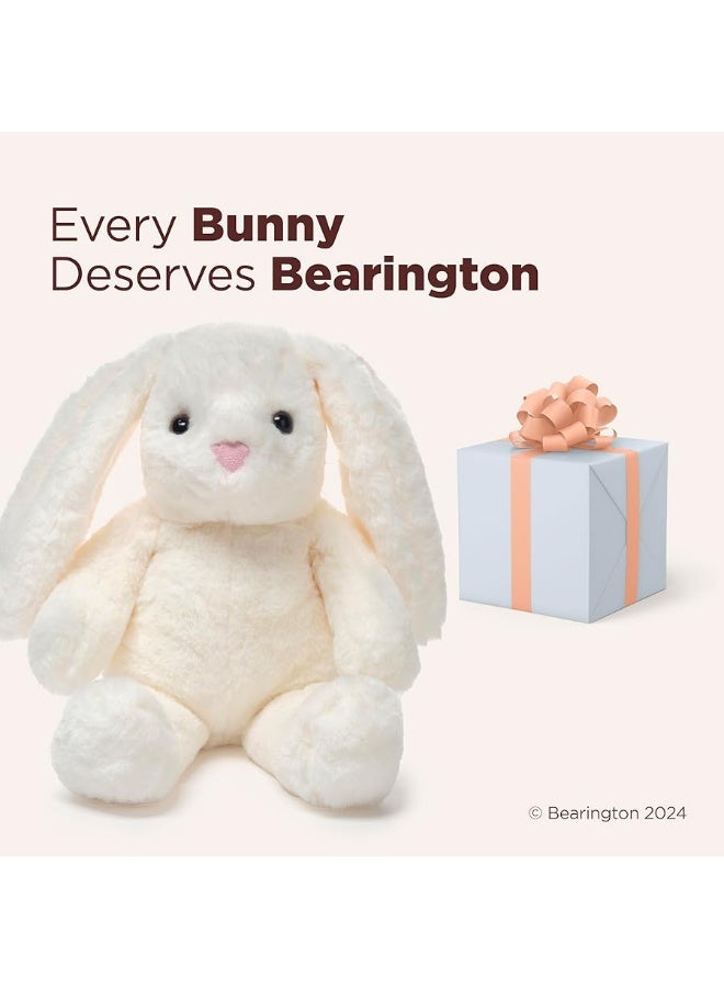 Bearington Nibbs The Stuffed Rabbit Plush, 15 Inch White Bunny Stuffed Animal, White Easter Bunny