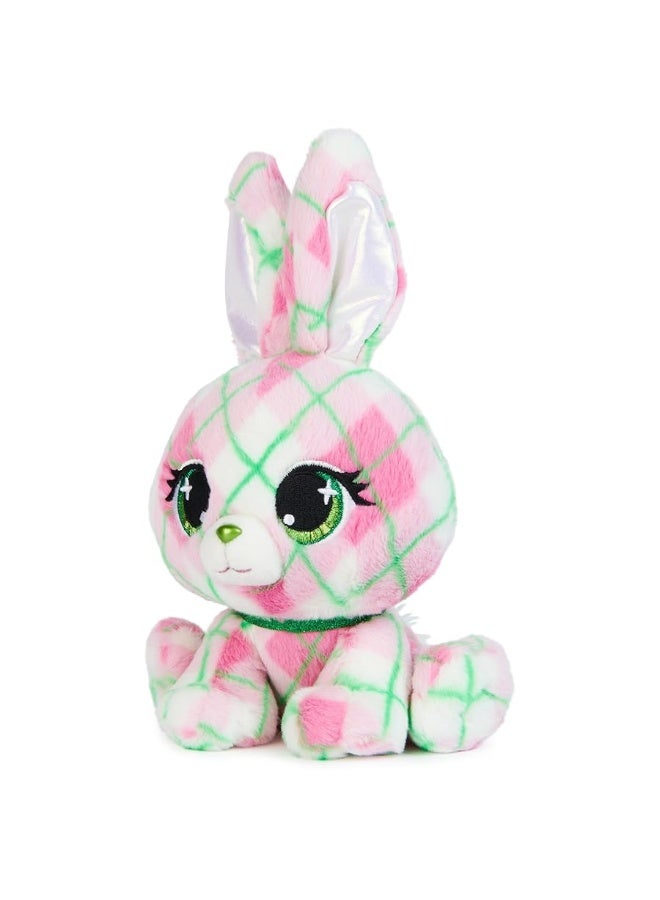 P.Lushes Pets Kennedy Karrats Designer Fashion Plush Toy, Collectible Bunny Stuffed Animal, Pink and Green, 6â€