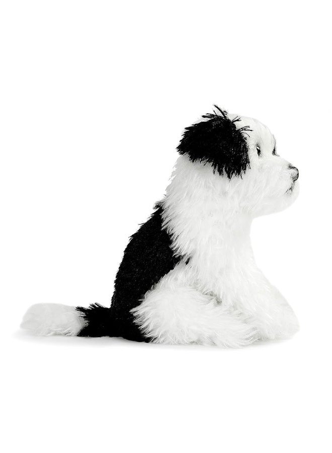 DEMDACO Terrier Mix Rescue Breed Dog White 10 inch Plush Fabric Stuffed Figure Toy