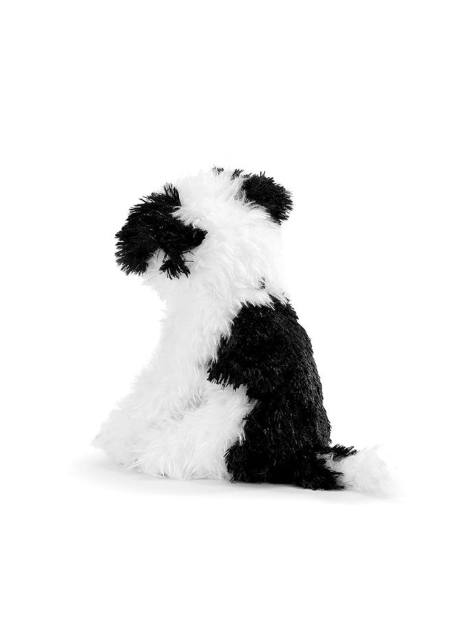 DEMDACO Terrier Mix Rescue Breed Dog White 10 inch Plush Fabric Stuffed Figure Toy