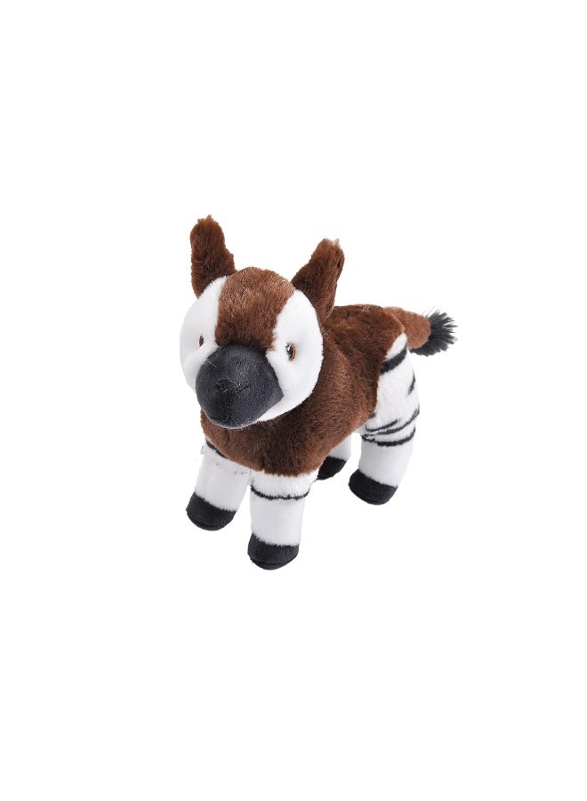 Wild Republic Ecokins Mini, Okapi, Stuffed Animal, 8 inches, Gift for Kids, Plush Toy, Made from Spun Recycled Water Bottles, Eco Friendly, Childâ€™s Room DÃ©cor