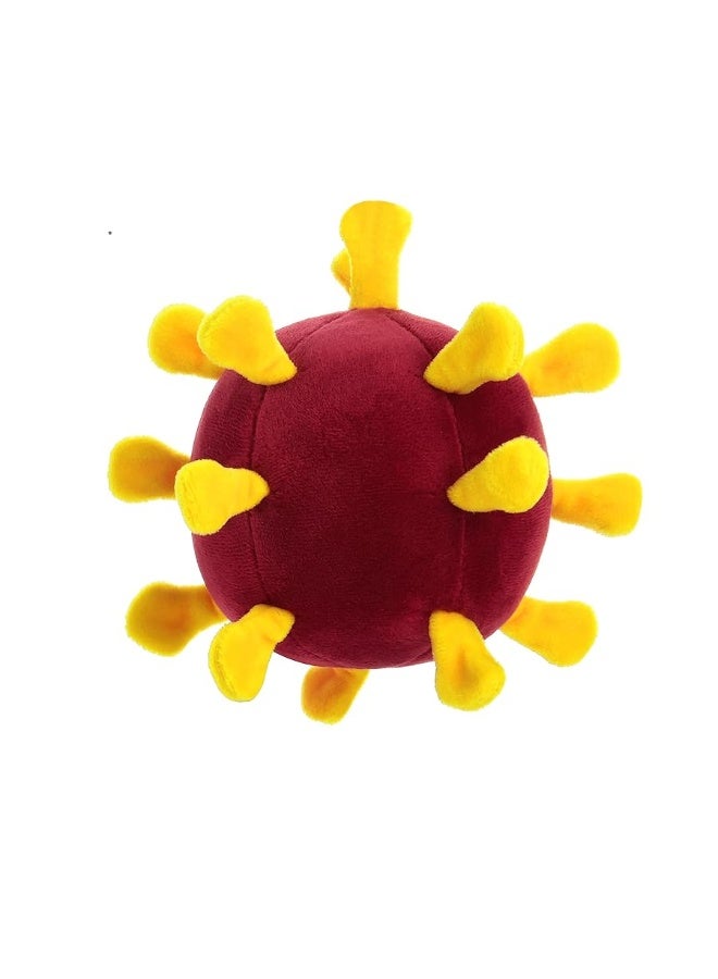 GIANTmicrobes COVID-19 Plush- Soft Plush Features The Signature Spike Proteins of The Virus, Great Gift for Scientists, Educators and Healthcare Workers, Includes a Card with Factual Information