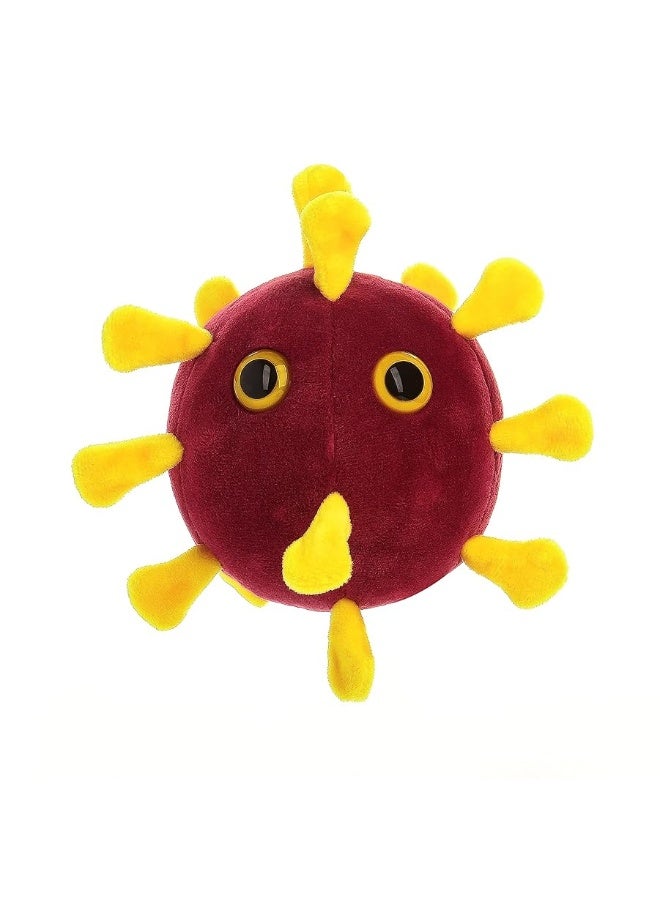 GIANTmicrobes COVID-19 Plush- Soft Plush Features The Signature Spike Proteins of The Virus, Great Gift for Scientists, Educators and Healthcare Workers, Includes a Card with Factual Information