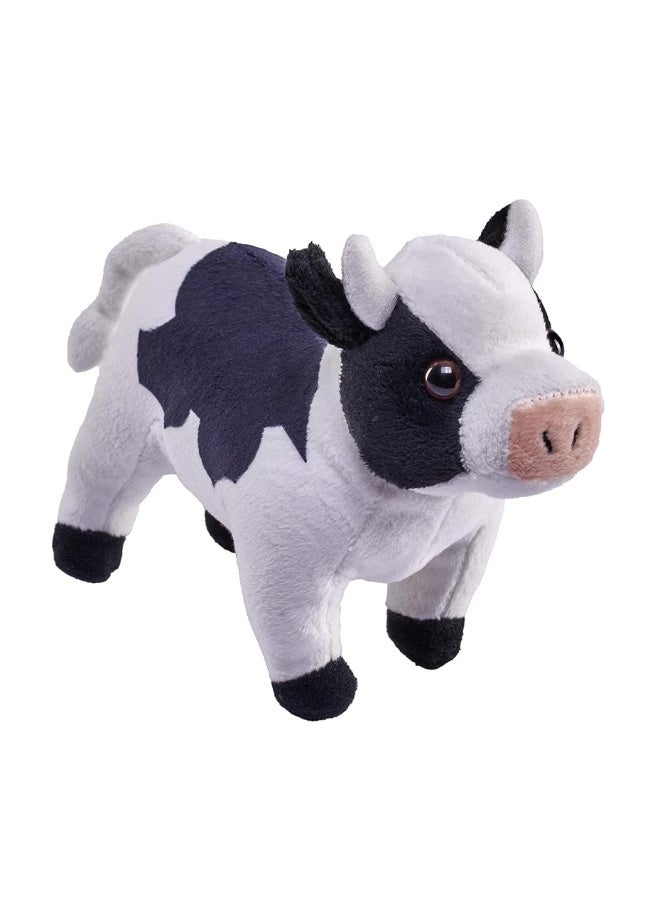 Wild Republic Pocketkins Eco Cow, Stuffed Animal, 5 Inches, Plush Toy, Made from Recycled Materials, Eco Friendly