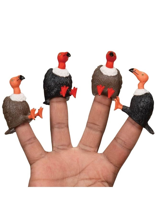 Archie McPhee Finger Vultures Finger Puppets (Set of 4)