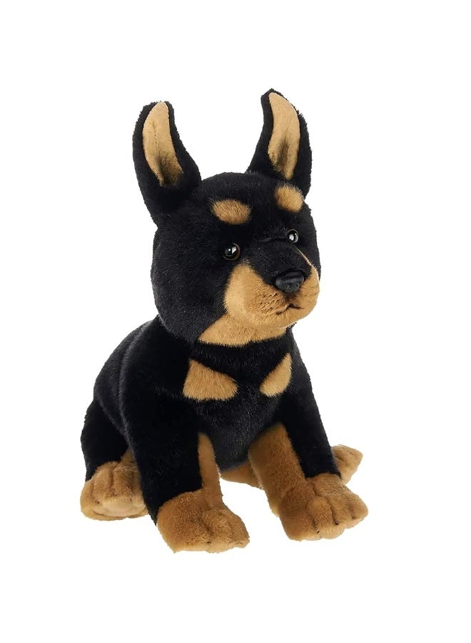 Bearington Thor The Doberman Stuffed Animal, 13 Inch Stuffed Animal Dog