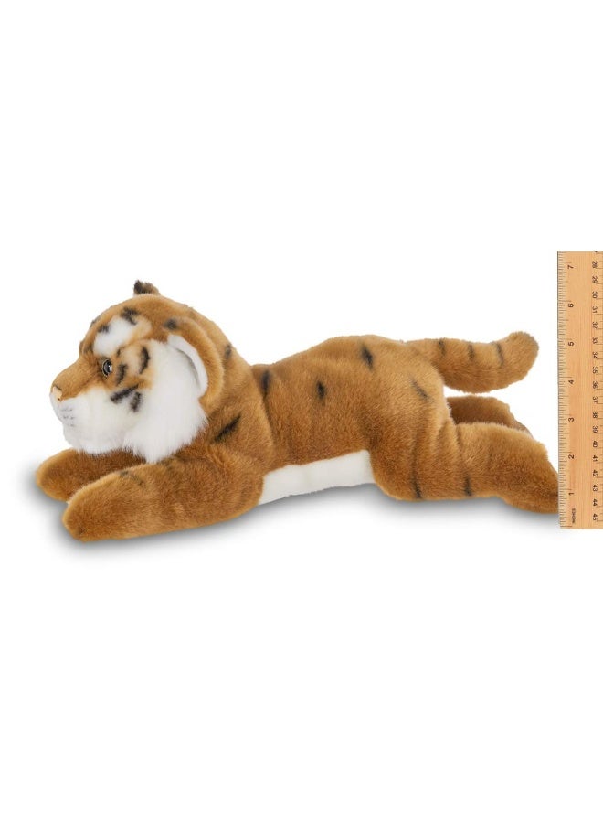 Bearington Saber Plush Tiger Stuffed Animal, 14 inches