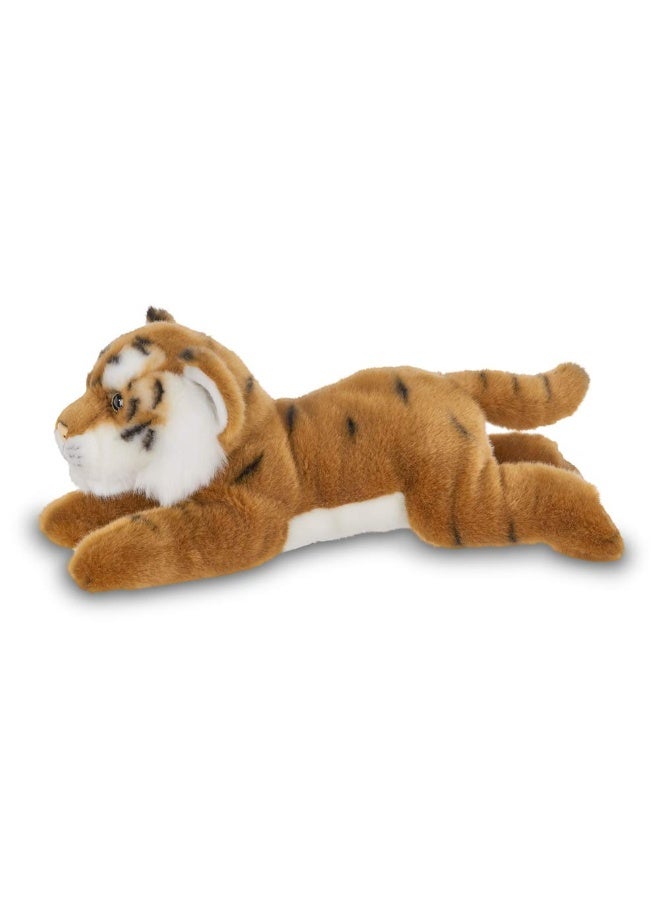 Bearington Saber Plush Tiger Stuffed Animal, 14 inches