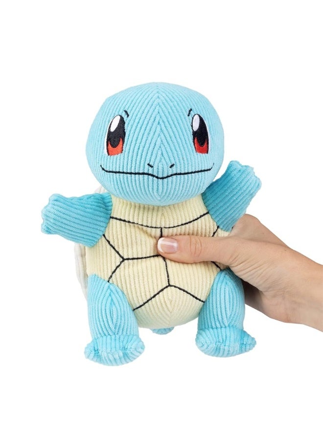 Jazwares Pokmon 8 Squirtle Corduroy Fabric Plush  Officially Licensed  Quality Authentic  Soft Corduroy Stuffed Animal Toy  Limited Edition  Great Gift for Kids Boys Girls  Fans of Pokemon