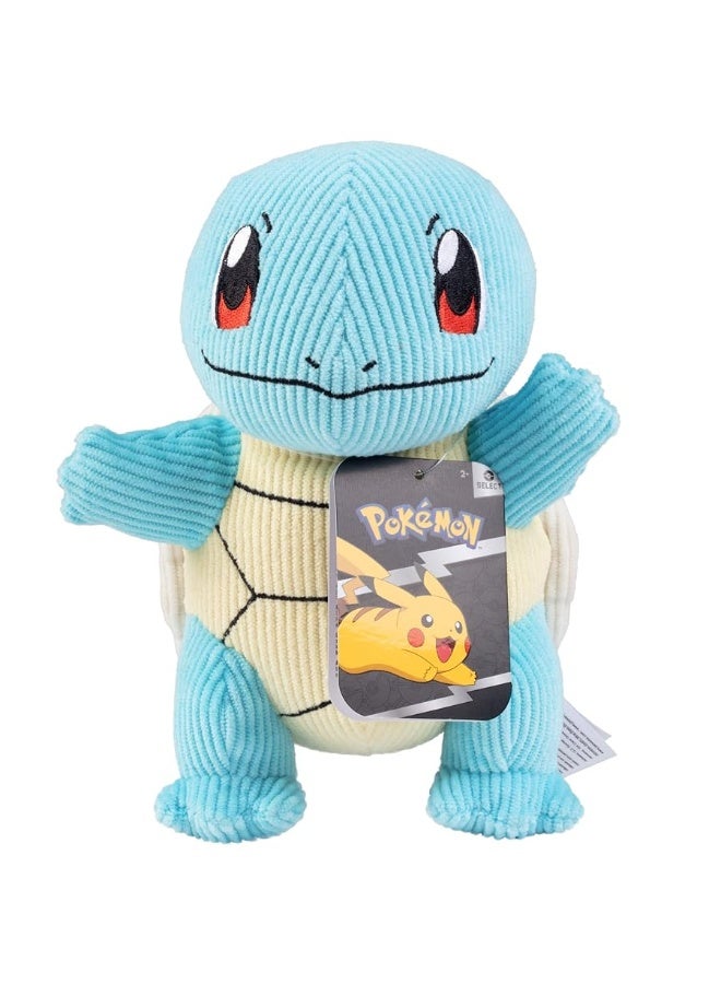 Jazwares Pokmon 8 Squirtle Corduroy Fabric Plush  Officially Licensed  Quality Authentic  Soft Corduroy Stuffed Animal Toy  Limited Edition  Great Gift for Kids Boys Girls  Fans of Pokemon