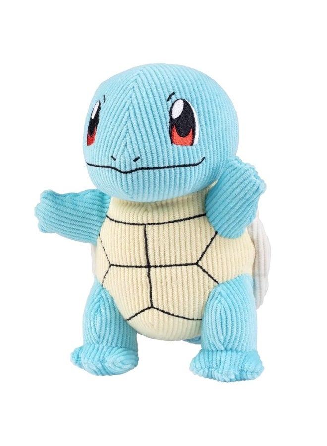 Jazwares Pokmon 8 Squirtle Corduroy Fabric Plush  Officially Licensed  Quality Authentic  Soft Corduroy Stuffed Animal Toy  Limited Edition  Great Gift for Kids Boys Girls  Fans of Pokemon