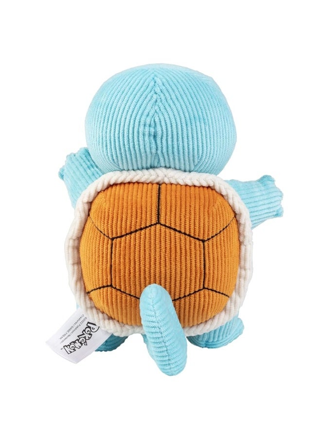 Jazwares Pokmon 8 Squirtle Corduroy Fabric Plush  Officially Licensed  Quality Authentic  Soft Corduroy Stuffed Animal Toy  Limited Edition  Great Gift for Kids Boys Girls  Fans of Pokemon