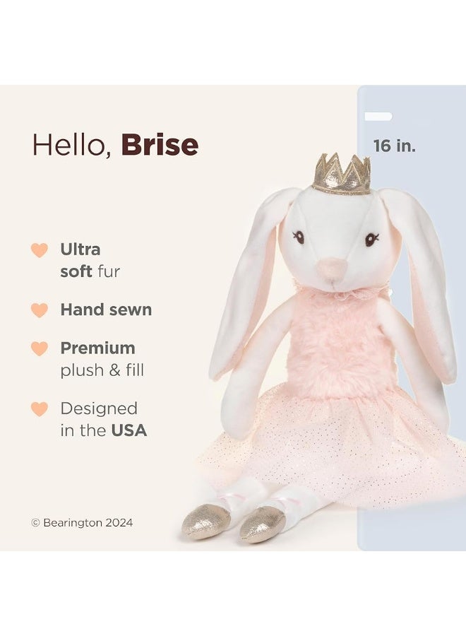 Bearington Brise The Ballerina Bunny Stuffed Animal, 16 Inch Plush Bunny