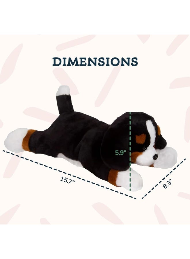 PixieCrush Dog Stuffed Animals for Girls Ages 3-8 - Mommy Bernese Stuffed Dog with 4 Puppies - Magical Dog Pillow Plushie - Enchanting Puppy Surprise Toys