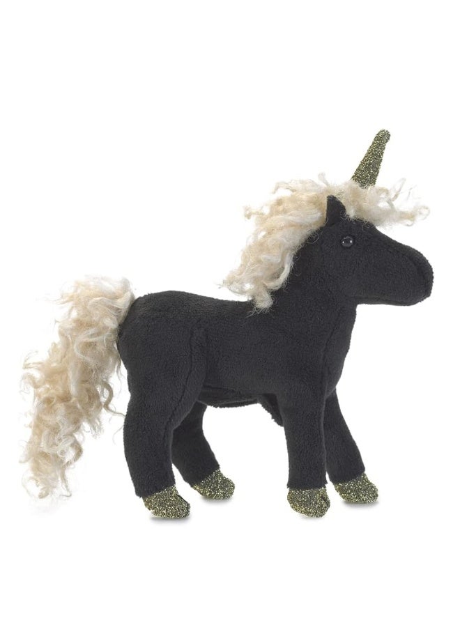 Folkmanis Mini Black Unicorn Finger Puppet