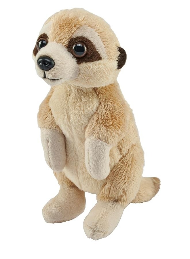 Wild Republic Pocketkins Eco Meerkat, Stuffed Animal, 5 Inches, Plush Toy, Made from Recycled Materials, Eco Friendly