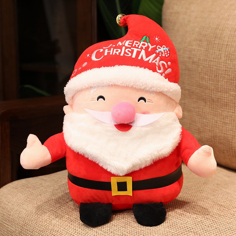 Cute Santa Claus Reindeer Plush Toy Xmas Pillow Doll Santa Claus