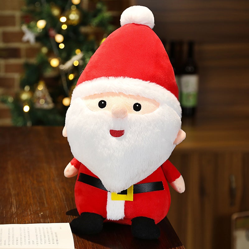 Creative Santa Claus Doll Plush Toy Elk Snowman Doll Girls Christmas Holiday Gift Cute Doll Santa Claus