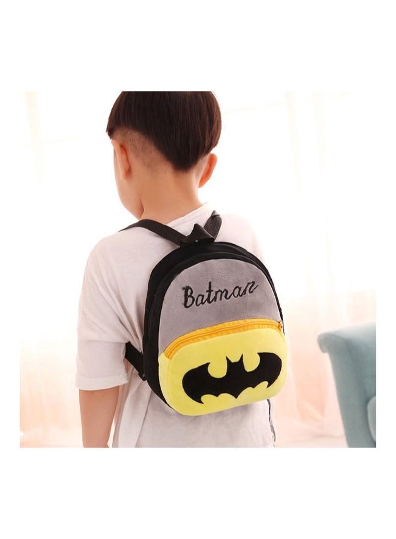 Batman Pattern Plush Toddler Backpack