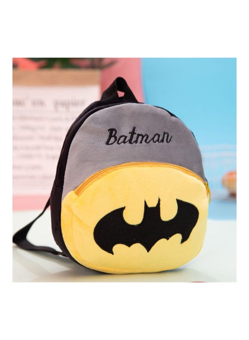 Batman Pattern Plush Toddler Backpack