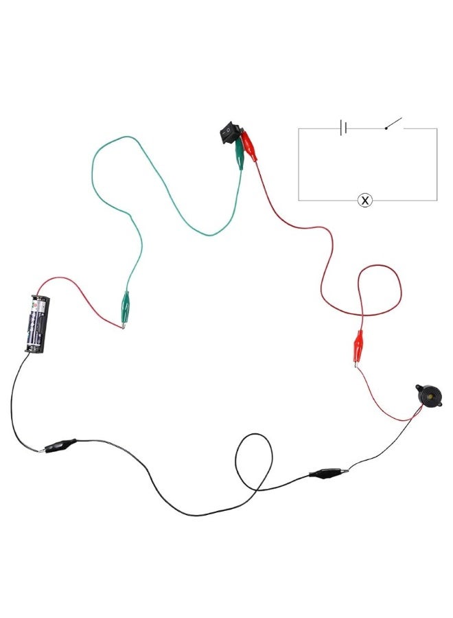 Sntieecr 6 Set 131 PCS DC Motors Kit, Mini Electric Motor 1.5-3V 15000RPM with 66 PCS Plastic Gears, Shaft Propeller, Bulbs, Buzzer Sounder, Science Experiment Set for Kid DIY STEM Engineering Project