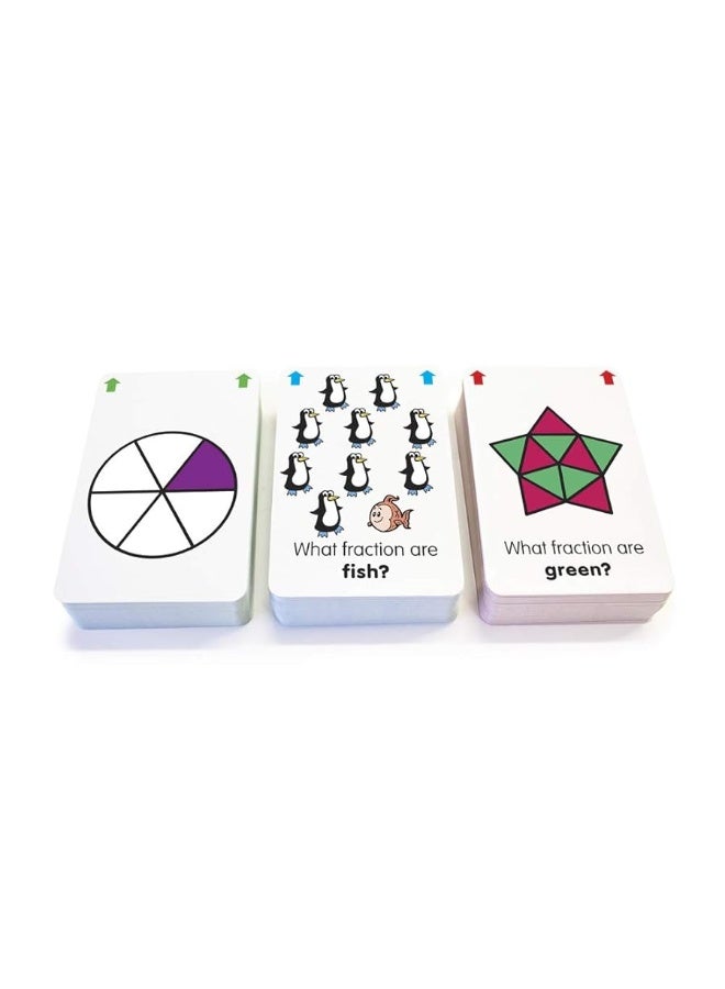 Junior Learning Fraction Flashcards Multi