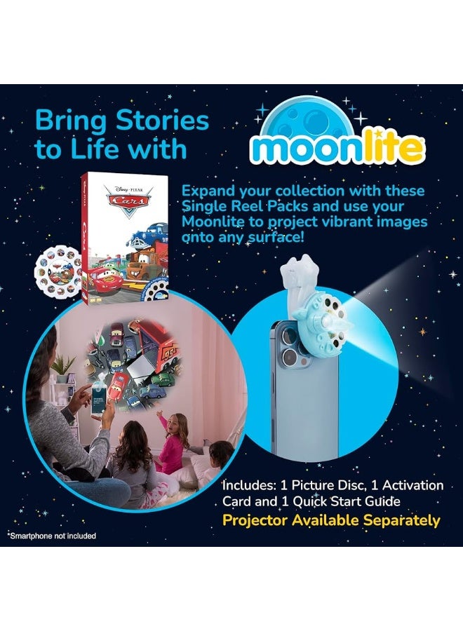 Moonlite Storytime Cars Storybook Reel, A Magical Way to Read Together, Digital Story for Projector, Fun Sound Effects, Learning Gifts for Kids Ages 1 Year and Up