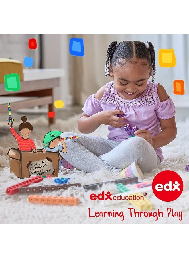 edxeducation Student Math Balance - In Home Learning Manipulative for Early Math and Number Concepts - Includes 20 Weights - Beginner Addition, Subtraction and Equations