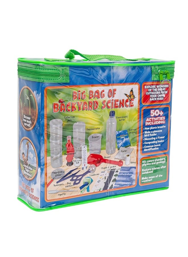 Be Amazing! Toys Big Bag of Backyard Science - STEM Science Kits for Kids 8+ - Educational Science Toys for Kids 10-12 with 50+ Projects - 32-Piece Experiment Science Set for Boys & Girls Age 8-12