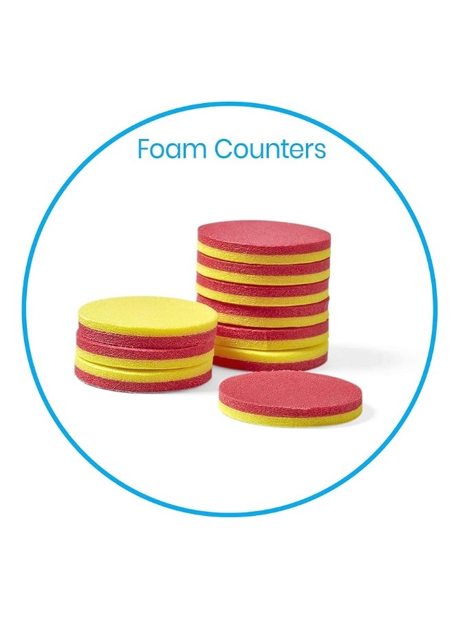 hand2mind Foam Two-Color Counters, Red and Yellow Counters, Counting Manipulatvies, Math Counters for Kids, Counting Chips, Math Manipulatives, Math Bingo Chips, Counters for Kids Math (Pack of 1000)