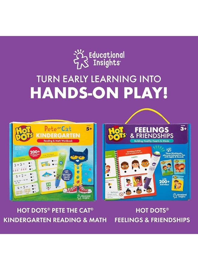 Educational Insights Hot Dots Kindergarten Workbook, Classroom Essentials, Ages 5+