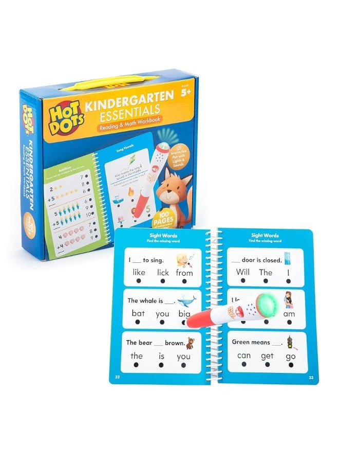 Educational Insights Hot Dots Kindergarten Workbook, Classroom Essentials, Ages 5+