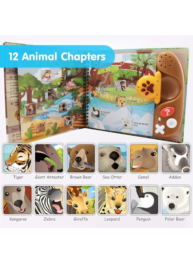 BEST LEARNING Book Reader Animal Kingdom - Educational Talking Sound Toy to Learn Animals with Quiz Games for Kids Ages 3 to 8 Years Old | Ideal 3-5 Boy or Girl Present for Birthdays