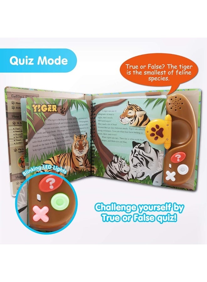 BEST LEARNING Book Reader Animal Kingdom - Educational Talking Sound Toy to Learn Animals with Quiz Games for Kids Ages 3 to 8 Years Old | Ideal 3-5 Boy or Girl Present for Birthdays