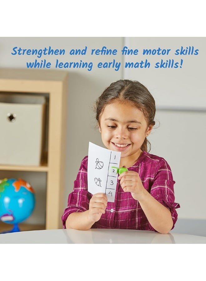 hand2mind Learn My Numbers Fine Motor Clips, Kids Clothespin Activities, Fine Motor Toys, Learning Numbers for Toddlers, Toddler Numbers and Counting, Preschool Learning Activities, Montessori Math