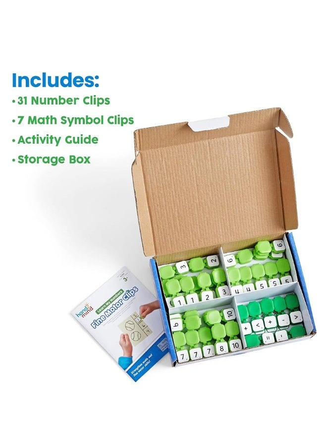 hand2mind Learn My Numbers Fine Motor Clips, Kids Clothespin Activities, Fine Motor Toys, Learning Numbers for Toddlers, Toddler Numbers and Counting, Preschool Learning Activities, Montessori Math