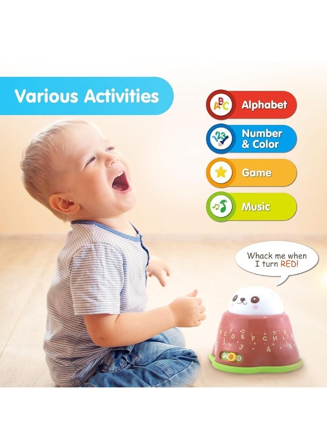 BEST LEARNING Whack and Learn Mole - Educational Interactive Light-Up Toy for Infants Babies Toddlers for 6 Month and up - First Baby Boy or Baby Girl Birthday Gift