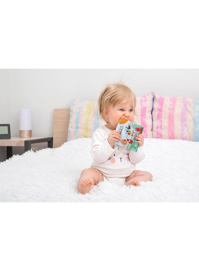 Soft Cloth Crinkle Baby Books 0-6 Months Baby Toys 6 to 12 Months Touch Feel Books for Babies Infants Toddlers 1 Year Old, Baby Boy Girl Shower Gifts Ages 1-3 Early Education Farm Toy Teether